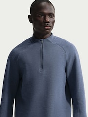 Zils - Nike Par Therma-FIT 1/2-Zip Golf Sweat Top - Attēls 3 no 5