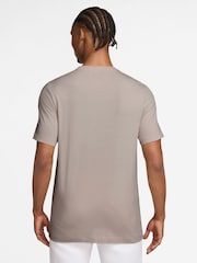 Nike Particle Grey Short Sleeve Club T-Shirt - Image 2 of 3