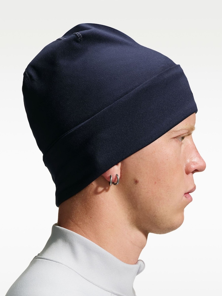 Nike Blue Peak Dri-FIT Standard Cuff Beanie - Image 2 of 3 Nike Blue Peak Dri-FIT Standard Cuff Beanie - Image 2 of 3