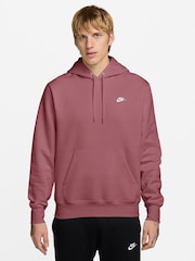 Nike Pink Smoke Club Pull Over Hoodie - Image 1 of 3