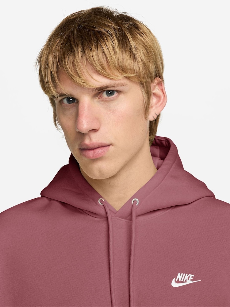 Nike Pink Smoke Club Pull Over Hoodie - Image 3 of 3 Nike Pink Smoke Club Pull Over Hoodie - Image 3 of 3