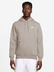 Nike Particle Grey Club Pull Over Hoodie - Image 1 of 3