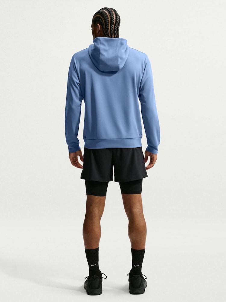 Nike Blue Dri-FIT Flex Pullover Training Hoodie - Image 5 of 5