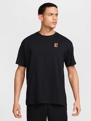 Nike Black Court Heritage Tennis T-Shirt - Image 1 of 5