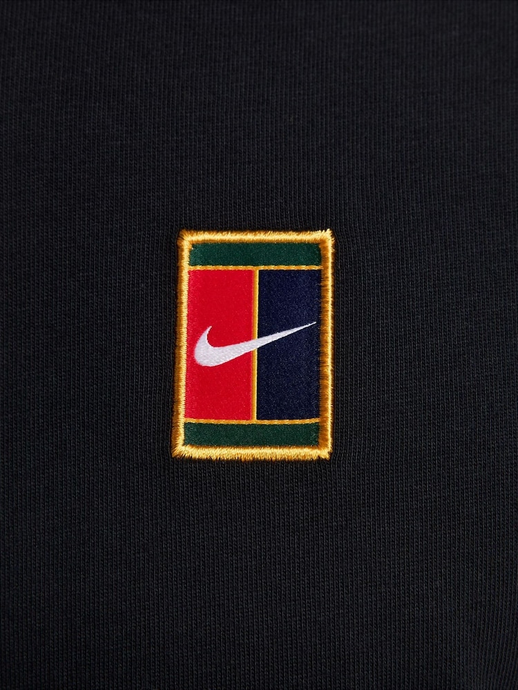 Nike Black Court Heritage Tennis T-Shirt - Image 5 of 5 Nike Black Court Heritage Tennis T-Shirt - Image 5 of 5