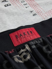Baker by Ted Baker Red/Black/Grey Marl Long Sleeve Pyjamas 2 Pack - Image 11 of 12