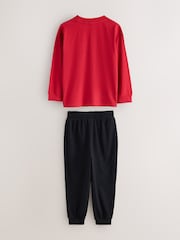 Baker by Ted Baker Red/Black/Grey Marl Long Sleeve Pyjamas 2 Pack - Image 4 of 12