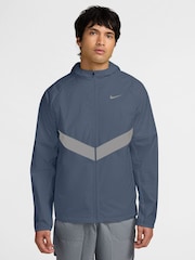 Nike Slate Blue Miler Repel Therma-FIT Winterized Running Jacket - Image 1 of 3