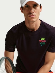 Nike Red Court Dri-FIT Tennis T-Shirt - Image 7 of 11