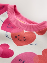 Little Bird by Jools Oliver Love Heart Icon Sweat Top and Short 2 Piece Set - Image 10 of 12