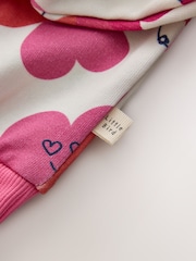 Little Bird by Jools Oliver Love Heart Icon Sweat Top and Short 2 Piece Set - Image 12 of 12