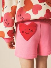 Little Bird by Jools Oliver Love Heart Icon Sweat Top and Short 2 Piece Set - Image 6 of 12