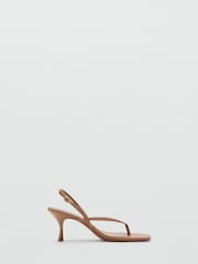 Mango Brown Strappy Heels - Image 1 of 4