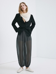 Mango Black Polka Dot Balloon Trousers - Image 2 of 5