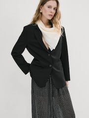 Mango Black Polka Dot Balloon Trousers - Image 4 of 5