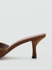 Mango Brown Suede Heels - Image 3 of 3