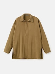Mango Nude Collared Long Sleeve Shirt - Image 5 of 5