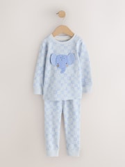 Blue/White Elephant - حزمة من 3 بيجامات دافئة (9 شهور-10 سنوات) - صورة 2 من 7