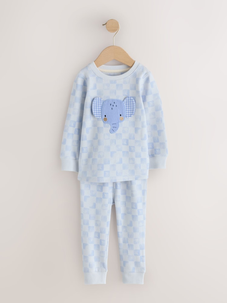 Blue/White Elephant - حزمة من 3 بيجامات دافئة (9 شهور-10 سنوات) - صورة 2 من 7 Blue/White Elephant - حزمة من 3 بيجامات دافئة (9 شهور-10 سنوات) - صورة 2 من 7