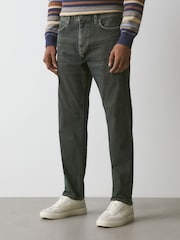 Washed Brown Slim Fit Motion Flex Jeans - Image 7 of 12