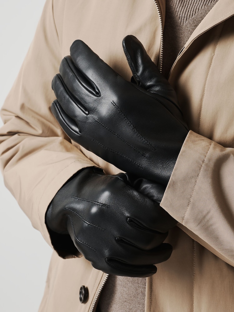 Crna - Kožne Gloves - Slika 1 od 4