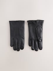 Crna - Kožne Gloves - Slika 2 od 4