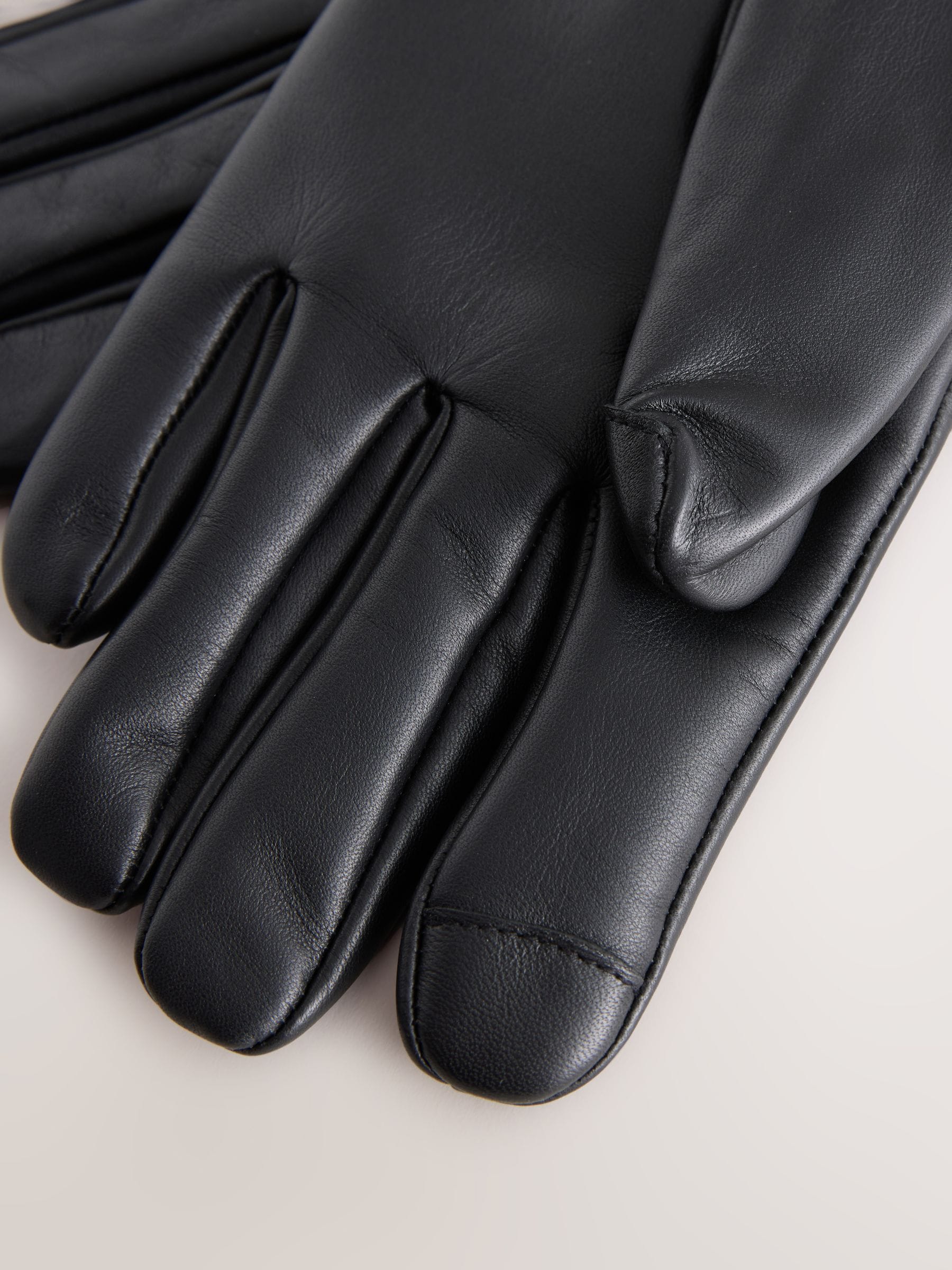 Buy Black Leather Gloves from Next USA