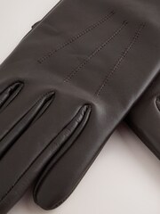 Brown Leather Gloves - Image 2 of 3