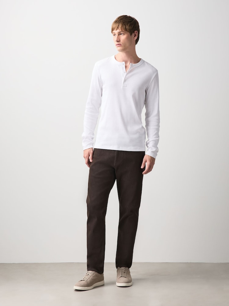 Brown Slim Fit Motion Flex Jeans - Image 2 of 9 Brown Slim Fit Motion Flex Jeans - Image 2 of 9