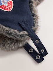 Navy Blue Trapper Hat - Image 4 of 6