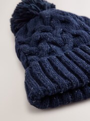 Navy Blue Thinsulate Bobble Hat - Image 2 of 3