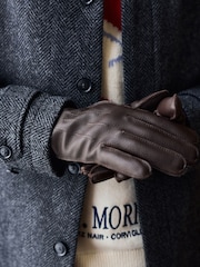 Marrón - Guantes de cuero Signature - Imagen 2 de 5