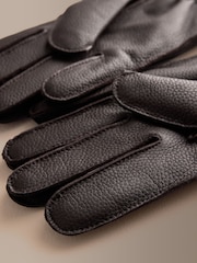 Marrón - Guantes de cuero Signature - Imagen 5 de 5