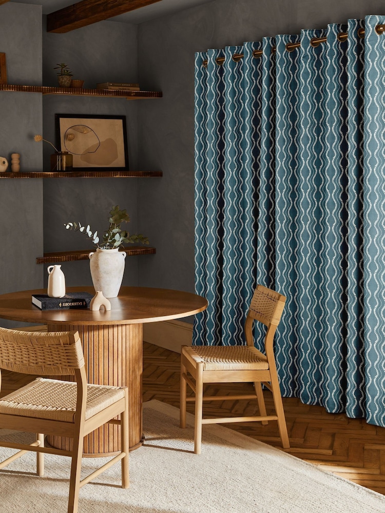 Indigo Blue Anton Made to Measure Curtains - Image 2 of 10