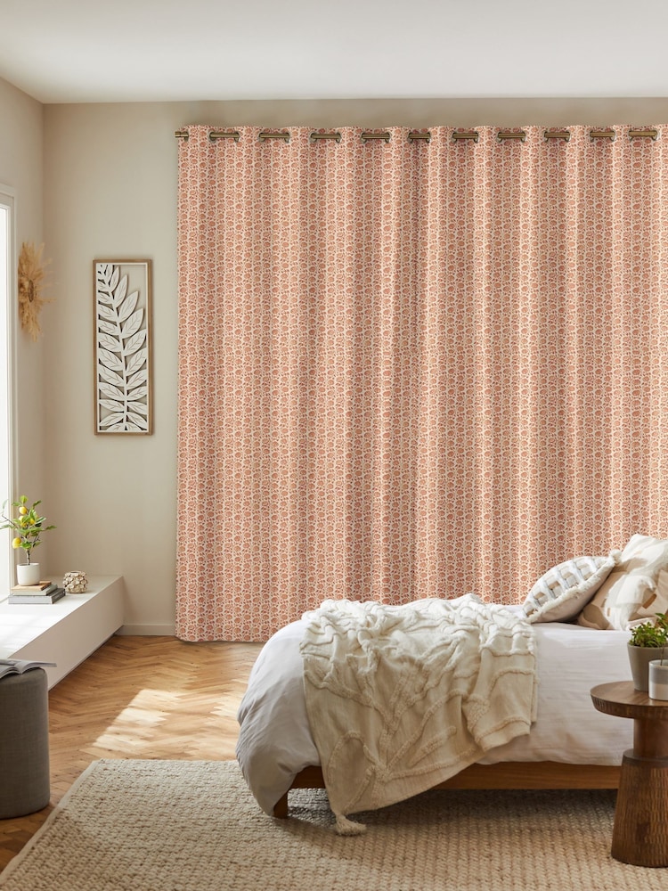 Ginger Orange Eliza Made to Measure Curtains - Image 2 of 9 Ginger Orange Eliza Made to Measure Curtains - Image 2 of 9