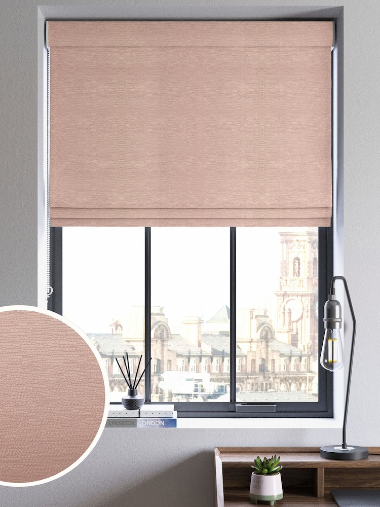 Rose Pink Gleam Made to Measure Roman Blind - Image 1 of 6