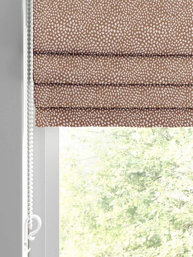 Ginger Orange Stipple Made to Measure Roman Blinds - Image 2 of 7
