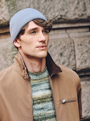 Light Blue Fine Knitted Beanie - Image 1 of 5