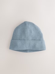 Light Blue Fine Knitted Beanie - Image 3 of 5