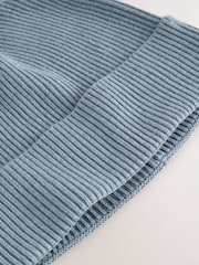 Light Blue Fine Knitted Beanie - Image 4 of 5