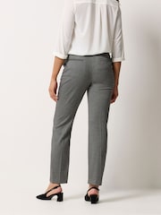 M&Co Grey Tailored Straight Leg Trousers - Image 3 of 5