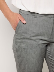 M&Co Grey Tailored Straight Leg Trousers - Image 4 of 5