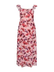 Yours Curve Pink London Keyhole Ruffle Cami Dress - Image 5 of 5