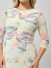 Yours Curve Cream London Keyhole Dress - Image 4 of 5