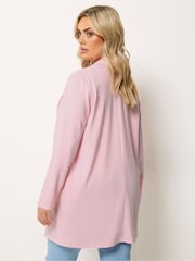 Yours Curve Pink Scuba Blazer - Image 2 of 5