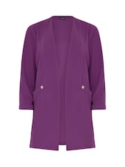 M&Co Purple Textured Jersey Jacket - Image 2 of 2