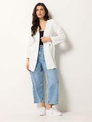 M&Co White Textured Jersey Jacket - Image 2 of 5