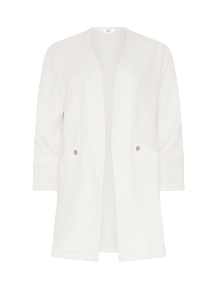 M&Co White Textured Jersey Jacket - Image 5 of 5