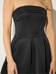 Long Tall Sally Black Pleated Bardot Dress - Image 4 of 5