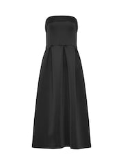 Long Tall Sally Black Pleated Bardot Dress - Image 5 of 5